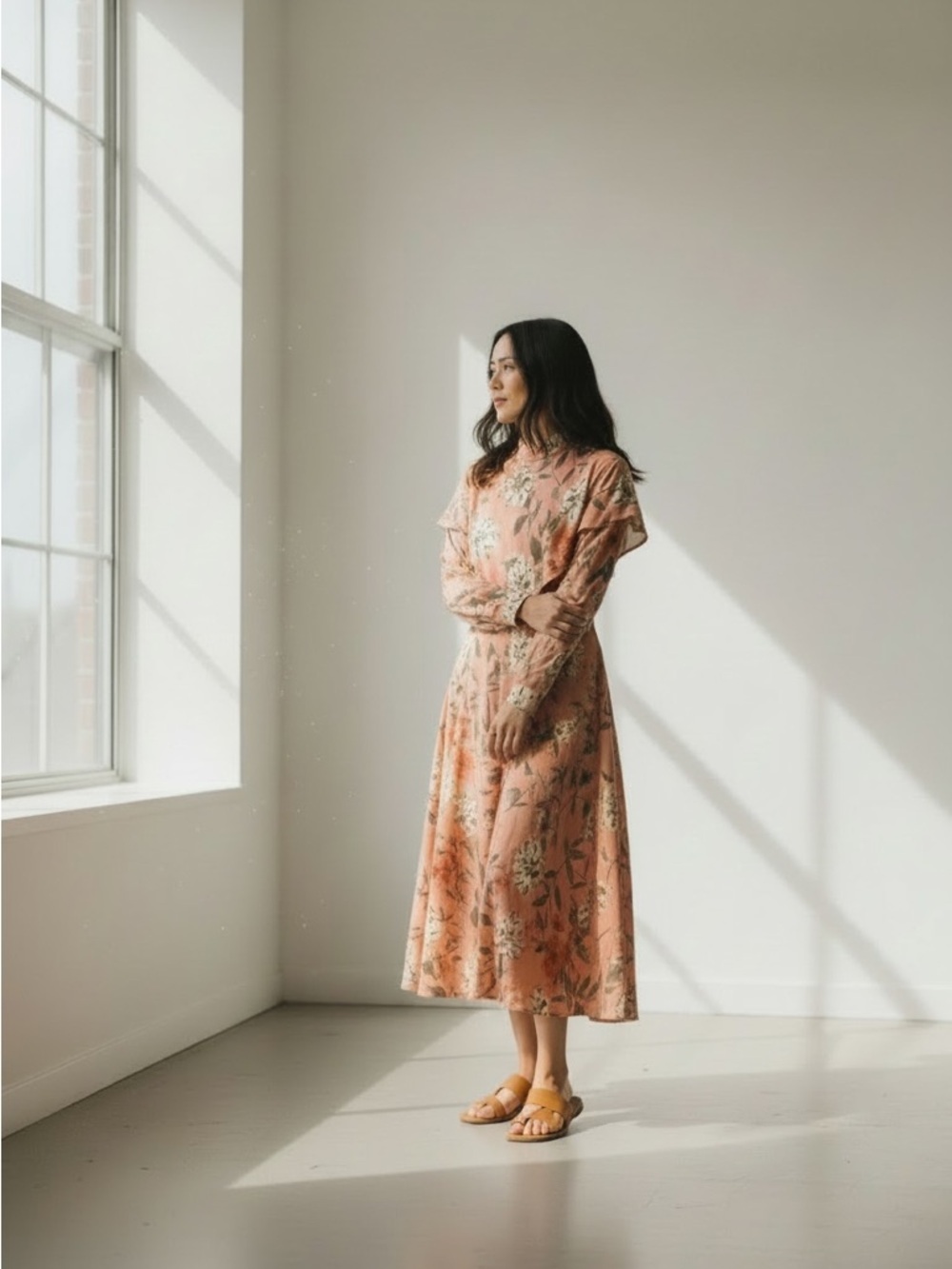 Venn Floral Long Sleeve Dress
